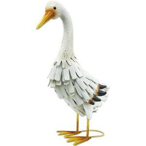 Metal Duck Garden Statue Outdoor Yard Art Sculpture